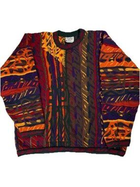 Vintage COOGI Knit Sweater 3D Multicolor